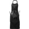 Bear BBQ apron with utensils and glove