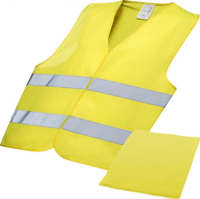 Watch-out XL safety vest in pouch for professional use