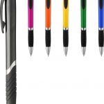 Turbo ballpoint pen with rubber grip