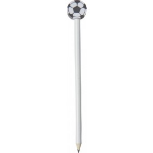 Goal pencil with football-shaped eraser