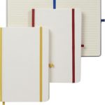 PU Cover digital print notebook and coloured spine