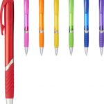 Turbo ballpoint pen with rubber grip