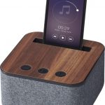 Shae fabric and wood Bluetooth speaker
