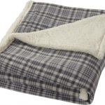 Joan sherpa plaid blanket
