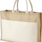 Mumbay cotton pocket jute tote bag
