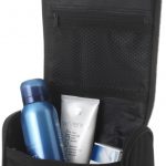 Suite compact toiletry bag with hook
