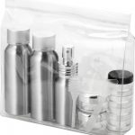Frankfurt airline approved alu travel bottle set