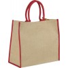 Harry coloured edge jute tote bag