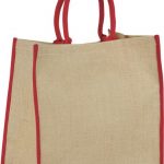 Harry coloured edge jute tote bag