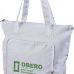 Cool-down zippered foldable cooler tote bag