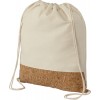 Woods 175 g/m² cotton and cork drawstring backpack