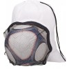 Goal drawstring backpack with football compartment