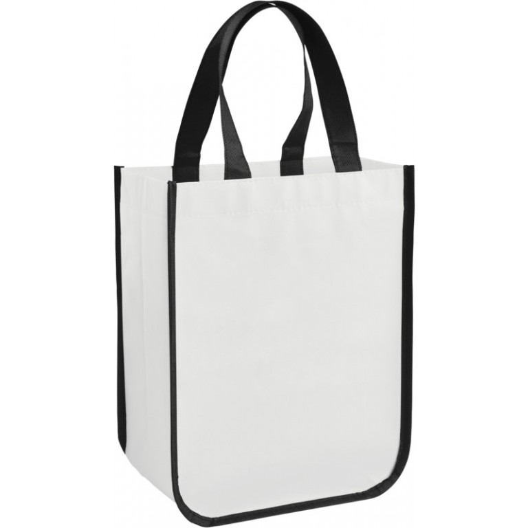 laminated shopper tote