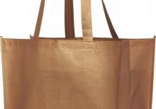 Alloy laminated non-woven shopping tote bag