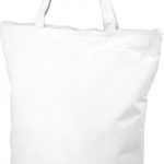 Privy zippered short handle non-woven tote bag