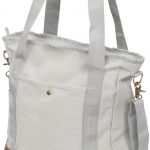Harper zippered cotton canvas tote bag