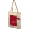 Snap 180 g/m² roll-up buttoned cotton tote bag