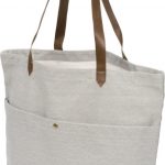 Harper cotton canvas book tote bag
