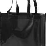 Shiny laminated non-woven shopping tote bag