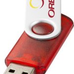 Rotate-translucent 2GB USB flash drive