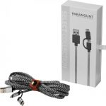 Paramount 3-in-1 fabric charging cable