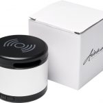 Jones metal Bluetooth® speaker with wireless charging pad