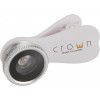 Fish-eye smartphone camera lens with clip