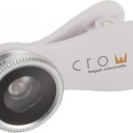 Fish-eye smartphone camera lens with clip