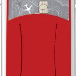 Storee silicone smartphone wallet with finger slot