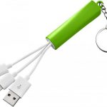 Route 3-in-1 light-up charging cable with keychain