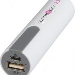 Jinn 2200 mAh power bank with rubber finish