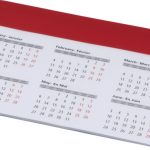Chart mouse pad with calendar