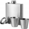 Texas 175 ml hip flask with two shot tumblers