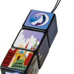 Rubik's LED flashlight with key loop