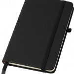 Noir A6 notebook with lined pages