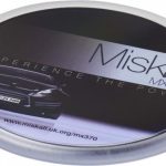 Ellison round plastic coaster with paper insert