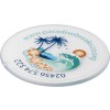 Renzo round plastic coaster