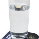 Brite-Mat square coaster with tyre material