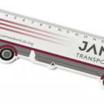 Larry 24 cm lorry shaped plastic ruler