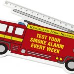 Walker 15 cm fire-engine-shaped plastic ruler