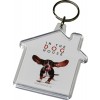 Combo house-shaped keychain