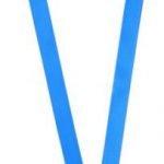 Oro ribbon lanyard with break-away closure