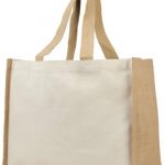 Varai 340 g/m² canvas and jute shopping tote bag