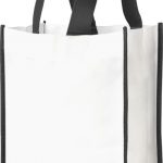 Contrast small non-woven shopping tote bag