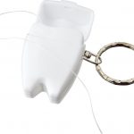 Demi dental floss keychain